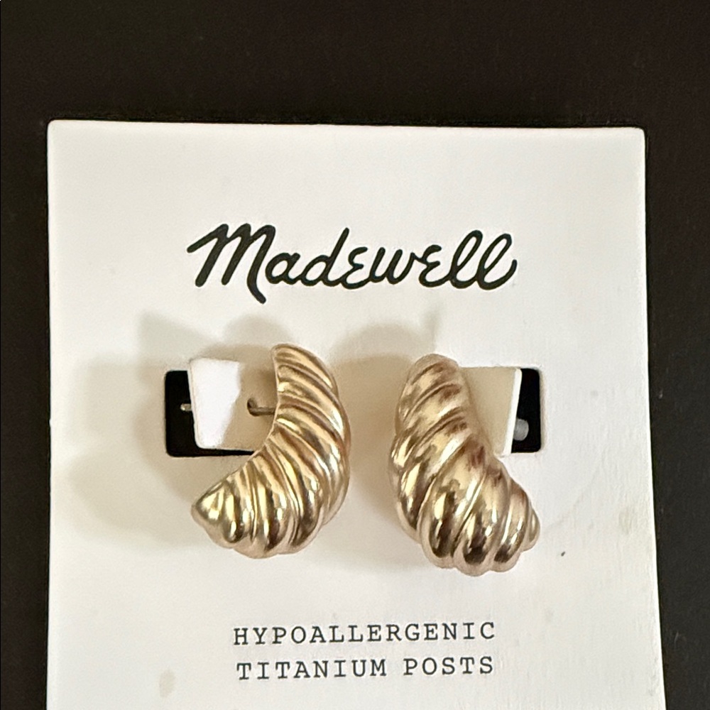 Madewell Twisted Silver Earrings